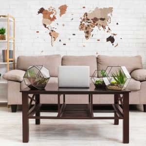 3d wood world map wooden decor living room