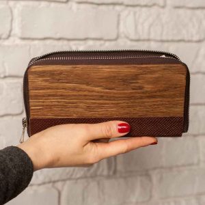 wooden cardholder wallet made of wood