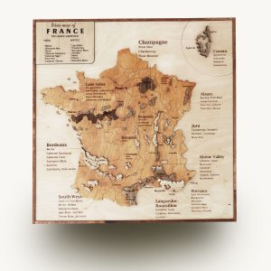 france wine regions map wall decor for wine bar at home