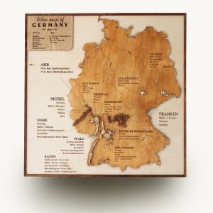 germany wine region map 3d wood wall map decor