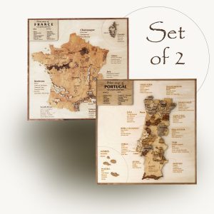 wine map collections, wire regions map gift for wine lovers 2 wooden waps wall decor