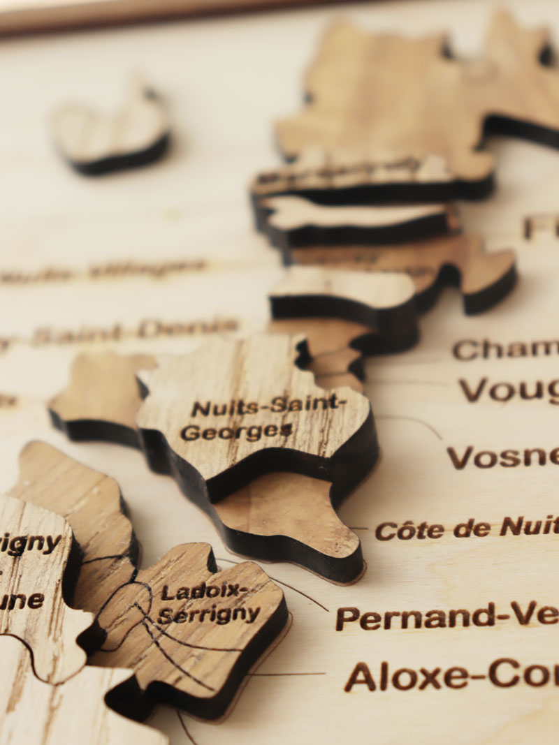 wine decoration for home bar gurgundy wine region map